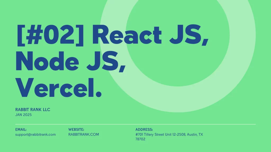 Episode #02: The Tech Tangle – React JS, Node JS, Vercel, V0, and Bolt.new